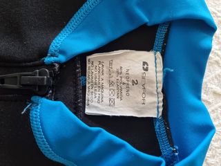 Neopreno niño natación azul y negro