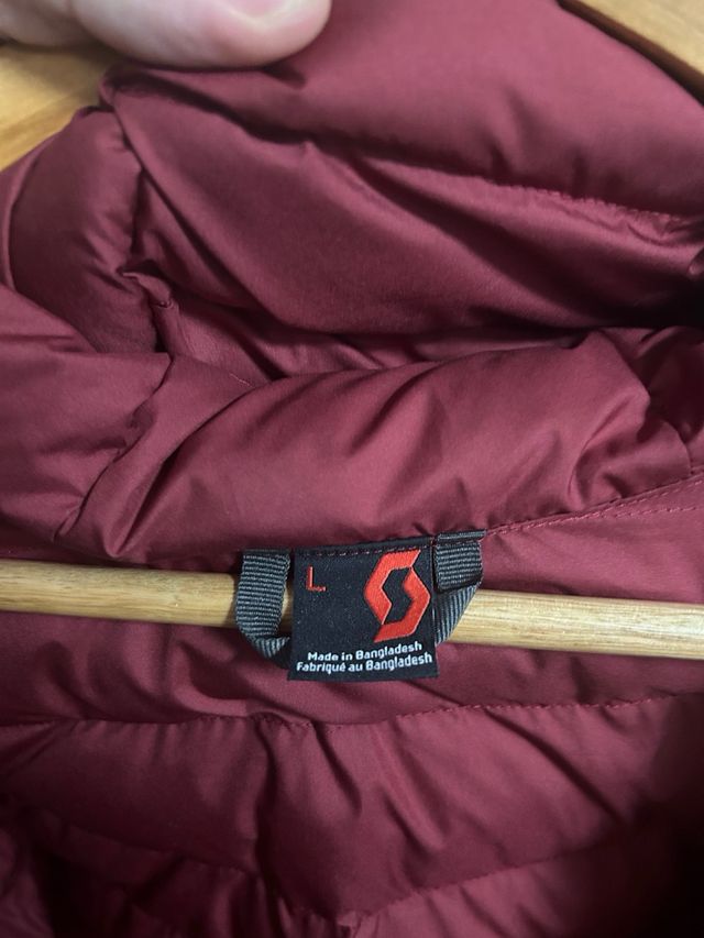 Chaqueta Scott plumífero esquí alpino talla L