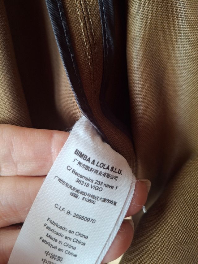 Cazadora Bimba y Lola Marrón Talla M