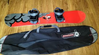 Tabla de Snow Rossignol con funda.
Medida 1'55 cm.