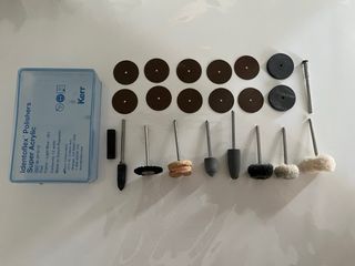 Kit de fresas para prótesis dentales