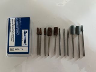 Kit de fresas para prótesis dentales