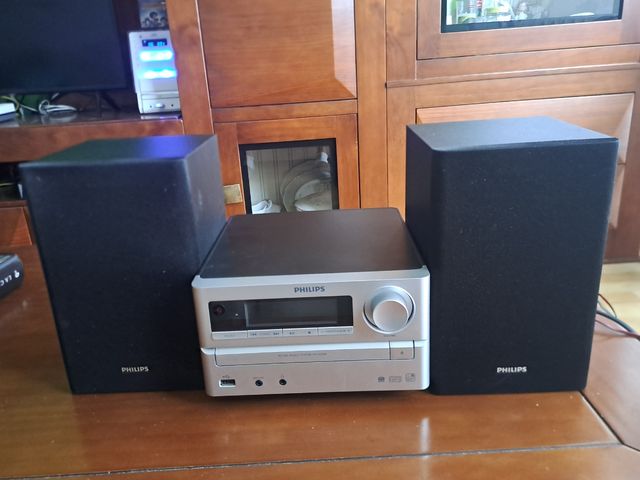 Microcadena Philips MCM2000/12 Plata/Negro