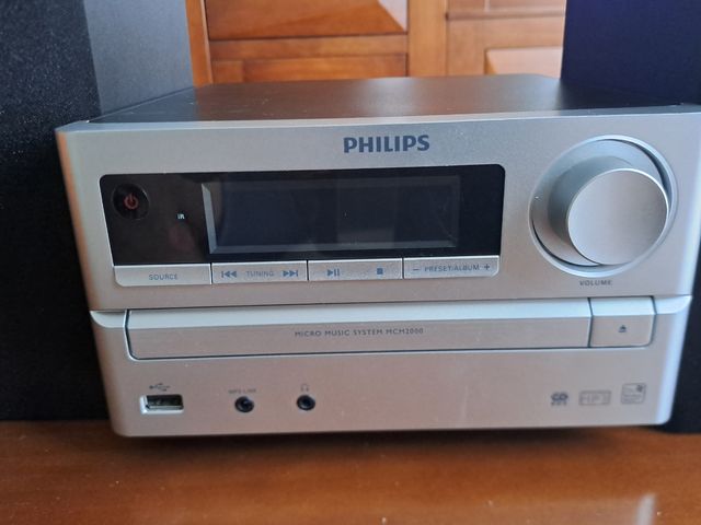 Microcadena Philips MCM2000/12 Plata/Negro