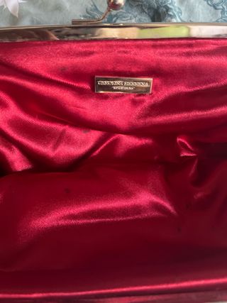 Bolso de mano Roja Satinada