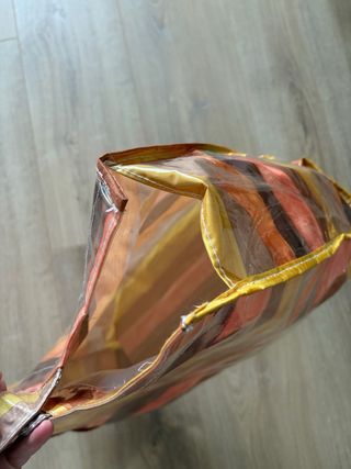 Bolsa de playa con rayas