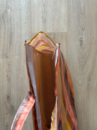 Bolsa de playa con rayas