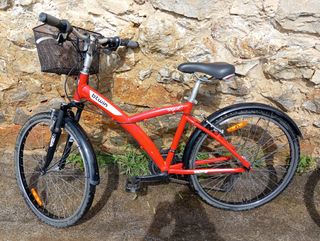 Bicicleta Paseo Btwin Original5 Roja