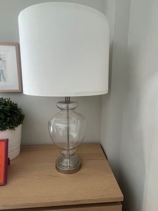 Lámpara de Mesa Zara Home Cristal y Metal