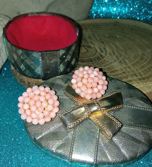 ‼️Orecchini Corallo Pelle D'Angelo Retrò