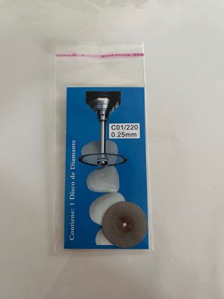 Disco de diamante para prótesis dentales