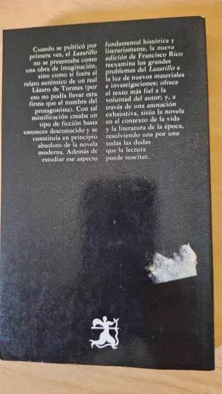 Libro El lazarillo de Tormes