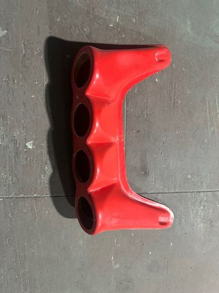 Faros de rally rojos