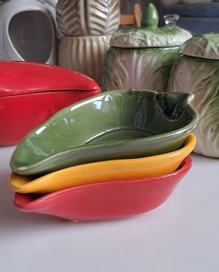 Set di 3 ciotole per pepe in ceramica