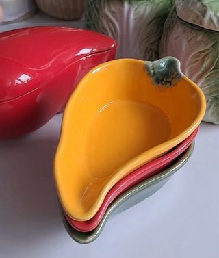 Set di 3 ciotole per pepe in ceramica