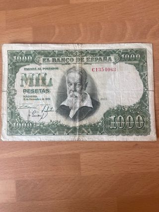 Billete 1000 Pesetas Banco de España 1951