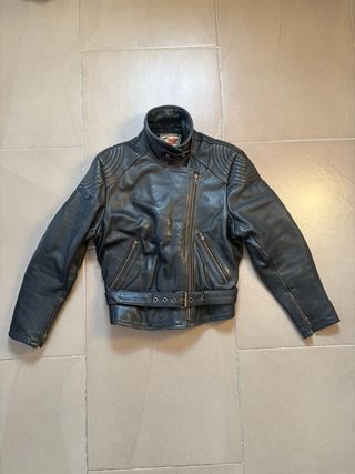 Chaqueta de cuero para moto mujer talla 38 