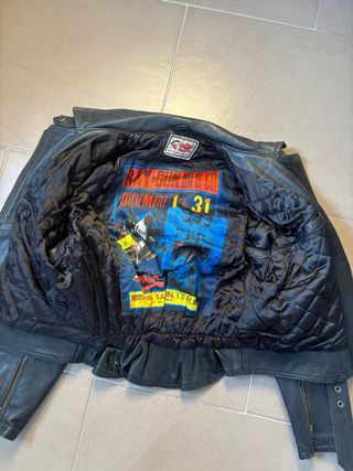 Chaqueta de cuero para moto mujer talla 38 