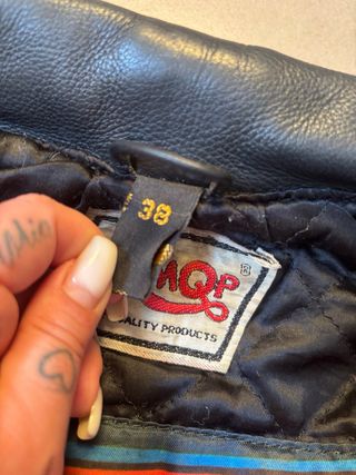Chaqueta de cuero para moto mujer talla 38 