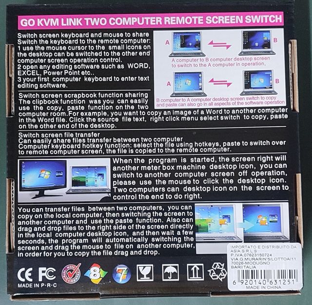 GO KVM LINK Switch 2 PC