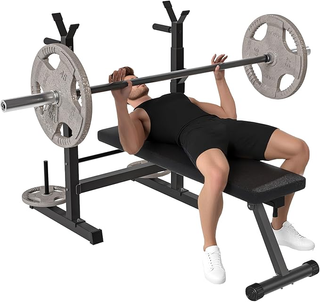 Panca da Palestra Pieghevole con Supporto per Bila