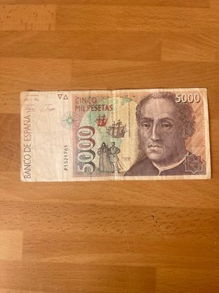 Billete 5000 Pesetas España