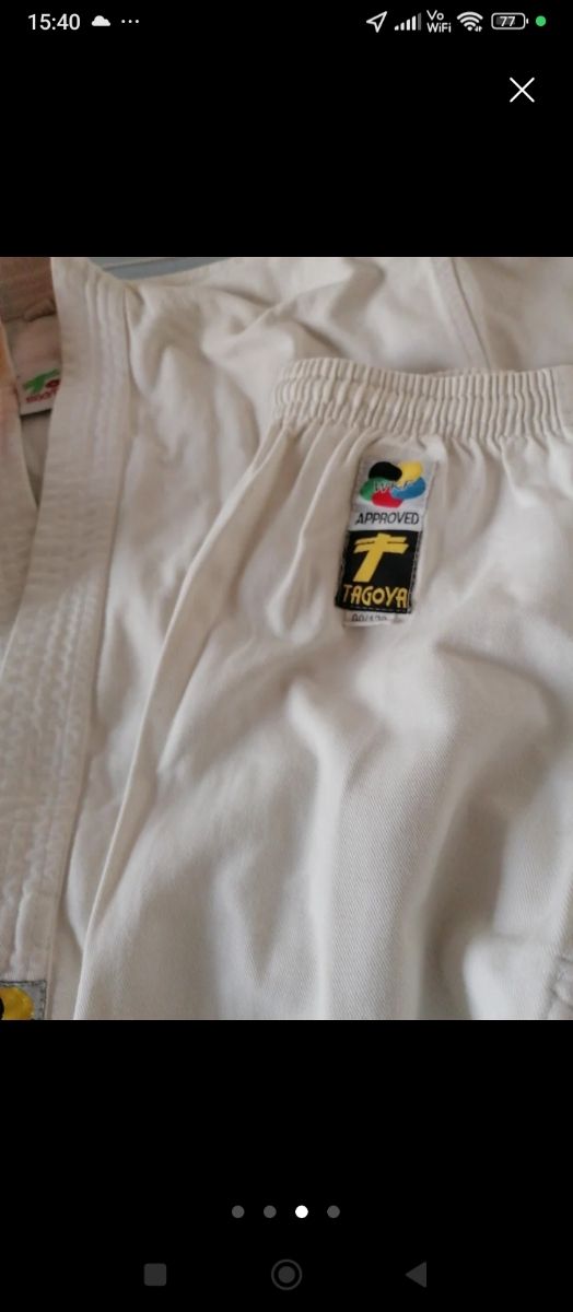 Kimono Karate/Judo Blanco y Cintas