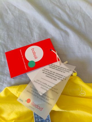 Peto vaquero y camiseta bebé Boboli 6M