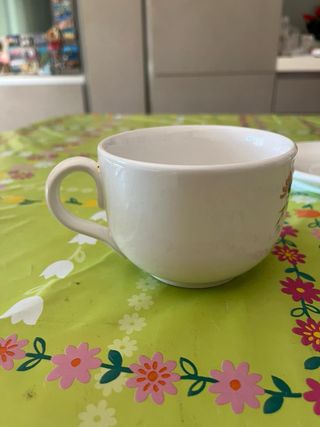 Tazza personalizzata a mano con fiori