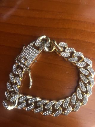 Pulsera Cubana con Diamantes