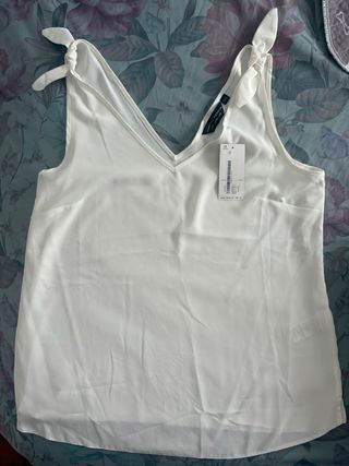 Blusa blanca tirantes Dorothy Perkins