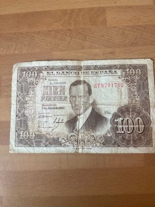 Billete 100 Pesetas Banco de España 1953