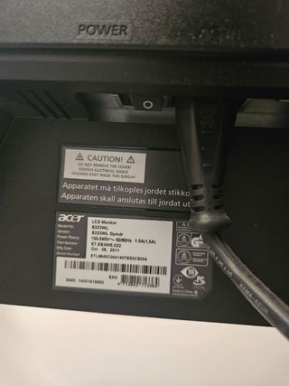 Monitor Acer 22 Negro