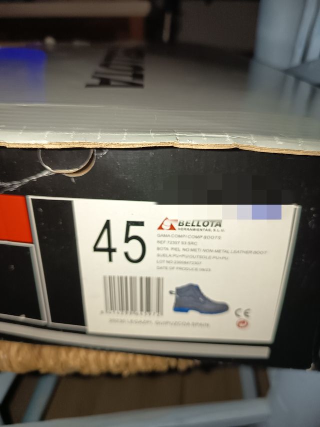 Botas de trabajo Bellota Talla 45