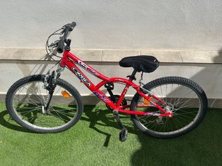 Bicicleta Orbea Infantil Roja. 