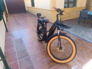 Bicicleta Eléctrica Fat Bike Negra Biwbik