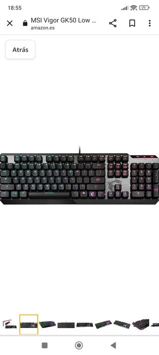 Teclado GK 50 LOW PROFILE ISO español