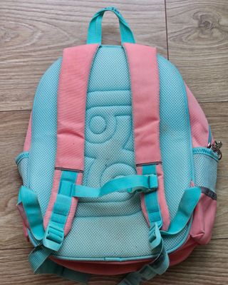 Mochila escolar infantil gato rosa