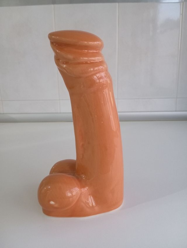 Botijo cerámico artesanal fálico 