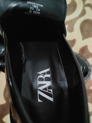Zapatos Zara Mujer Talla 40 Negros