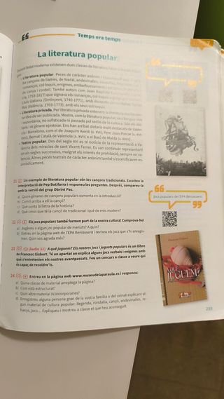 Valencia: Lengua i Literatura,  1 Bachillerato