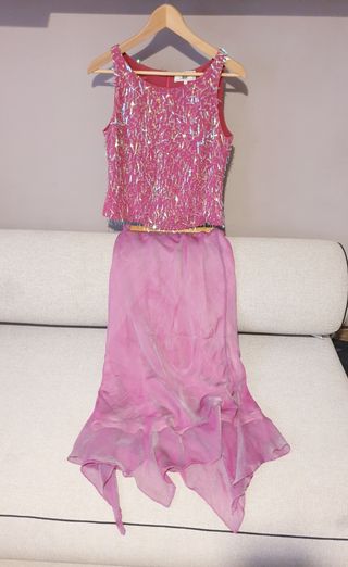 Vestido de fiesta rosa 