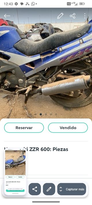Tapa embrague Kawasaki ZZR 600