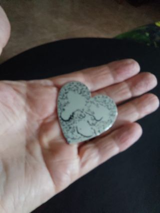 Broche Corazón Plateado joyas bisutería regalo 