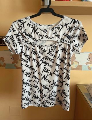 Camiseta New York Negra y Blanca