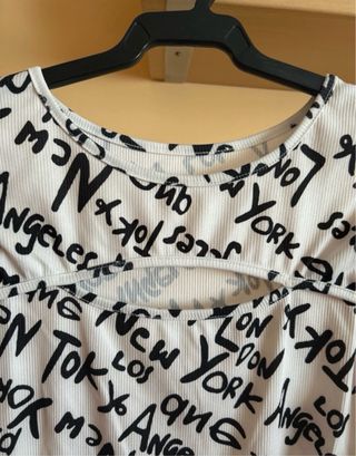 Camiseta New York Negra y Blanca