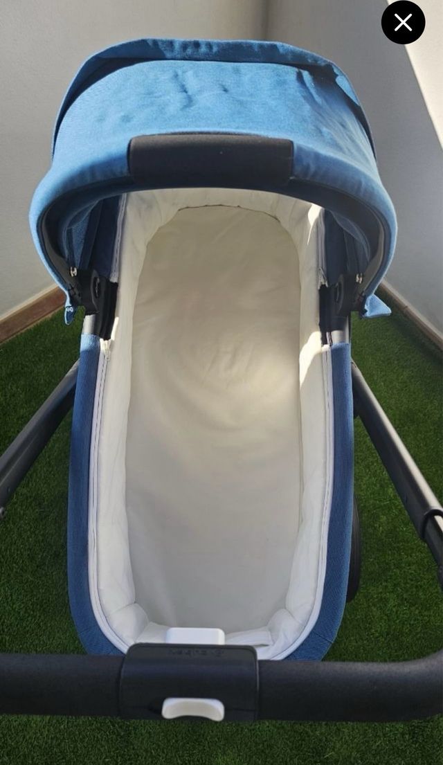 Carrito Balios S Lux Negro y Azul + portabebés