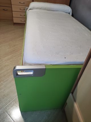 Cama nido con somieres y colchón Medidas 90x190