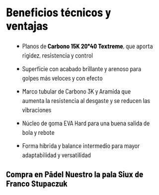 Pala de pádel Siux Electra Pro ST3