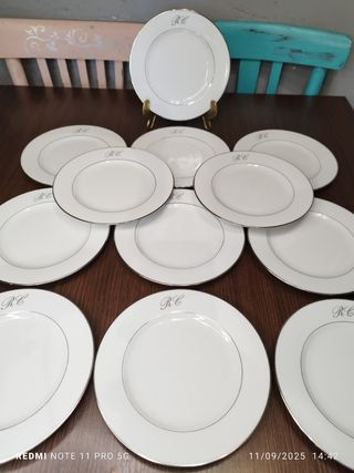 LIMOGES POSTRE PORCELANA VINTAGE